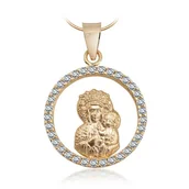 Biżuteria religijna - Złoty medalik WZX5730 - Cyrkonia - miniaturka - grafika 1