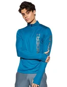 Koszulki męskie - Under Armour Speed Stride Split 1/4 zamek błyskawiczny rozgrzewka góra, morski wibrator/szary/odblaskowy (417), XL - miniaturka - grafika 1
