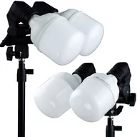 Lampy studyjne - Zestaw 2 podwójnych lamp studyjnych LED 100 - miniaturka - grafika 1