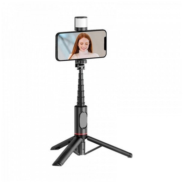 SEEK TOTI Selfie Stick with Lightweight Bracket Tripod L12-B, Juodas