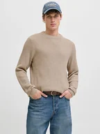 Swetry męskie - Jack & Jones Sweter w kolorze beżowym - miniaturka - grafika 1