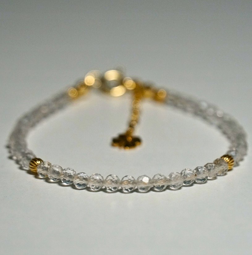 Bransoletka Szczęścia Kryształ Górski 3mm - Crystals Break 2 Rozmiary