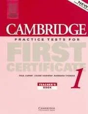 Cambridge Practice Tests for First Certificate 1. Teacher's Book - Książki do nauki języka angielskiego - miniaturka - grafika 1