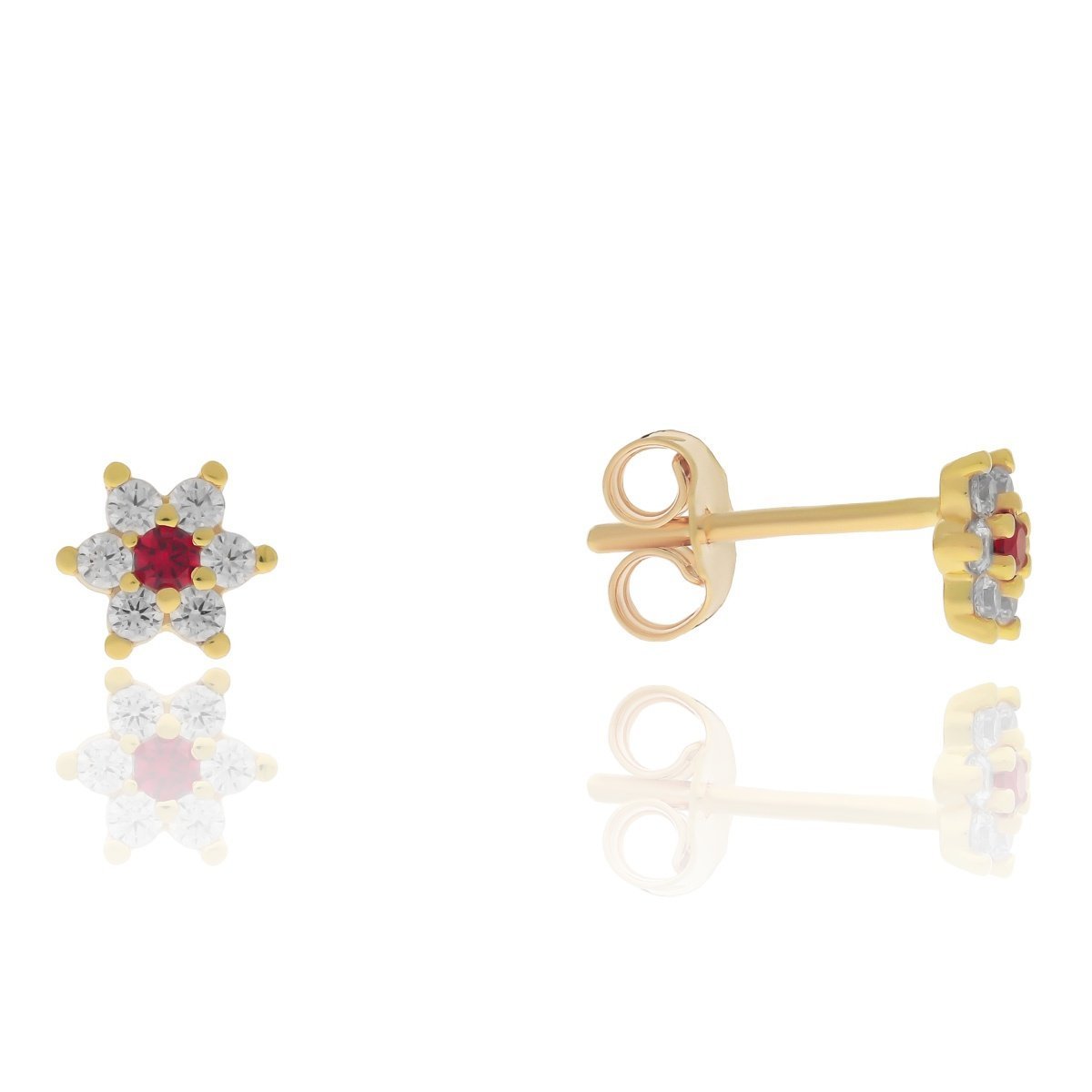 Złote kolczyki sztyfty gwiazdki pr. 333