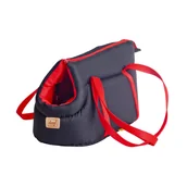 Sprzęt podróżny i transportery dla psów - Dingo Dingo Torba transportowa dla psa numer 3 czarno-czerwona - miniaturka - grafika 1