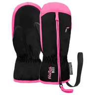 Odzież sportowa dziecięca - Rękawice zimowe dziecięce Reusch Ben Mitten 7769 czarno-różowy - miniaturka - grafika 1
