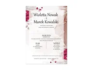 Kartki okolicznościowe i zaproszenia - Zaproszenie personalizowane na ślub z kopertą - 8 szt. - miniaturka - grafika 1