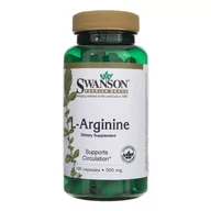 Aminokwasy - Swanson L-Arginina 500 mg 100 kapsułek (SW852) - miniaturka - grafika 1