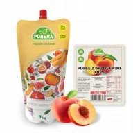 Desery dla dzieci - Purena Pulpa puree brzoskwiniowe 100% 1 kg - miniaturka - grafika 1