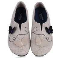 Kapcie damskie - Pantofle damskie hiszpańskie Neles T67-27334 BEIGE R.40 - miniaturka - grafika 1
