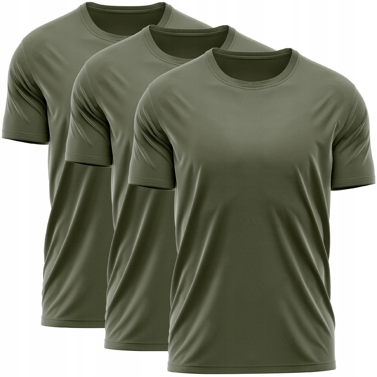 Koszulka Wojskowa Militarna Patriotyczna Zestaw 3 Pak 3Pak Gładka Basic