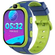 Smartwatch - Forever Kids Boost KW-530 AI GPS WiFi 4G Niebiesko-zielony - miniaturka - grafika 1