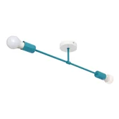 Lampy sufitowe - Lampa sufitowa Cambridge, 2-punktowa, turkusowa - miniaturka - grafika 1