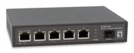 Switche - LevelOne GEP-0625 łącza sieciowe Nie zarządzany 2.5G Ethernet (100/1000/2500) Obsługa PoE Czarny GEP-0625 - miniaturka - grafika 1