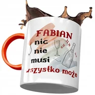 Kubki - Kubek Pomarańczowy Dla Fabiana Kolegi Męża Prezent z Nadrukiem ze Zdjęciem + Opakowanie na prezent (wzór 04) - miniaturka - grafika 1