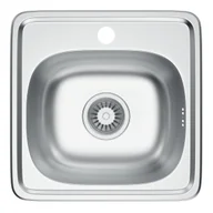 Zlewozmywaki - Zlewozmywak stalowy Kernau KSS M 3538 1B Satin - miniaturka - grafika 1