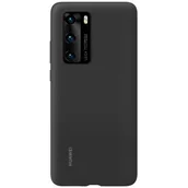 Etui i futerały do telefonów - Huawei Plecki silikonowe do Huawei P40 czarne - miniaturka - grafika 1