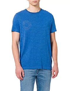 camel active T-shirt męski, niebieski (Strong Blue), S - Koszulki męskie - miniaturka - grafika 1