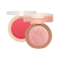 Rozświetlacze do twarzy i ciała - J.Cat 2 In 1 Piece Of Cake Blush + Highlighter Róż i rozświetlacz 2w1, 102 Cherry Sweet - miniaturka - grafika 1