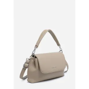 Modna Zgrabna Listonoszka Torebka Damska LUIGISANTO Ciemny Beż - Torebki damskie Modna Zgrabna Listonoszka Torebka Damska LUIGISANTO Ciemny Beż - Torebki damskie - miniaturka - grafika 1