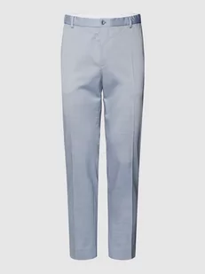 Chinosy o kroju tapered fit z wpuszczanymi kieszeniami w stylu francuskim - Spodnie męskie - miniaturka - grafika 1
