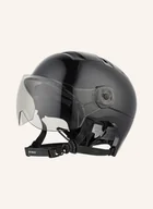 Kaski narciarskie - Kask Kask Rowerowy Urban Z Wizjerem schwarz - miniaturka - grafika 1