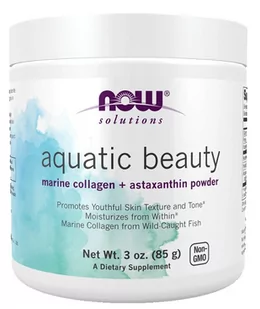 NOW Foods - Aquatic Beauty, Powder, 85g - Witaminy i minerały - miniaturka - grafika 1