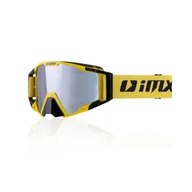 Gogle i okulary motocyklowe - Gogle IMX Sand Yellow/Black Silver Iridium + 2 szyby (jasna i irydowa) w zestawie - miniaturka - grafika 1