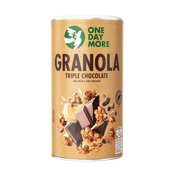 OneDayMore Granola Potrójnie Czekoladowa 500g
