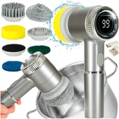 Miotły, szufle, mopy - SZCZOTKA MYJKA ELEKTRYCZNA DO CZYSZCZENIA 5W1 DOŁAZIENKI PODŁOGI FUG BASENU - miniaturka - grafika 1