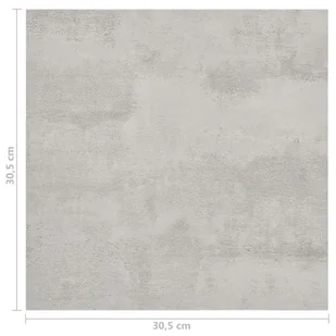 Samoprzylepne panele podłogowe, 55 szt., PVC, 5,11 m², szare 324651 VIDAXL - Panele podłogowe - miniaturka - grafika 12