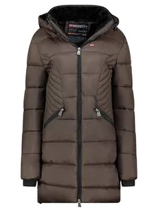 Geographical Norway Płaszcz zimowy "Bee" w kolorze ciemnobrązowym - Kurtki damskie - miniaturka - grafika 1