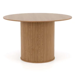 Stół okrągły 120cm YY6700 naturalny dąb - Stoły - miniaturka - grafika 1