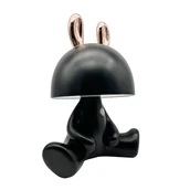 Lampy stojące - Lampa stołowa Fancy czarny USBC LED Sanico - miniaturka - grafika 1