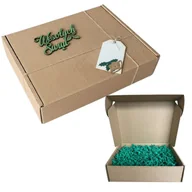 Zestawy upominkowe - Pudełko prezentowe na prezent Święta 250x200x70 Wesołych Świąt wypełnienie - miniaturka - grafika 1