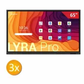 Tablice interaktywne - Zestaw Aktywna Tablica 3 x Newline Lyra Pro 65" z uchwytami - miniaturka - grafika 1