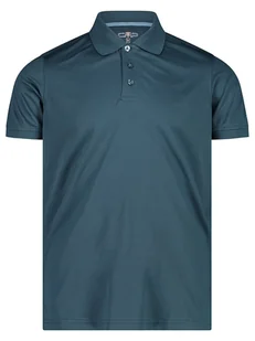 CMP Funkcyjna koszulka polo w kolorze morskim - SPF 40 - Koszulki sportowe męskie - miniaturka - grafika 1