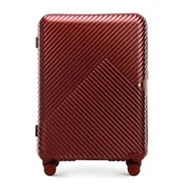 Walizki - Średnia walizka z polikarbonu burgund - miniaturka - grafika 1