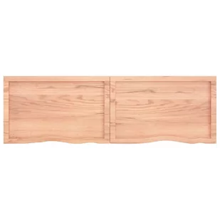 Blat do stołu, jasnobrązowy, 160x50x6 cm, lite drewno dębowe Lumarko! - Meble modułowe i akcesoria - miniaturka - grafika 1