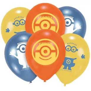 Amscan Balony "Minionki", pastel mix, 9", 6 szt 997981 - Urodziny dziecka - miniaturka - grafika 1