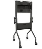 Akcesoria do monitorów - Chief LSCUB Voyager LFD stojak na kółkach, czarny - miniaturka - grafika 1