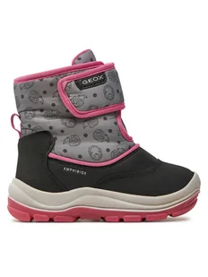 Geox Śniegowce B Flanfil Girl B Abx B263WG 0BCMN C9235 S Czarny - Buty dla dziewczynek - miniaturka - grafika 1