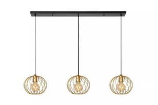 Danza lampa wisząca 3-punktowa czarna/złota 21428/03/02 - Lampy sufitowe - miniaturka - grafika 1
