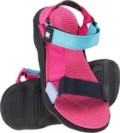 Buty dla dziewczynek - Bejo Sandały dziecięce Mileri Jrg czarno-różowe r. 30 - miniaturka - grafika 1