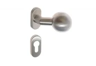 Klamki - Gałka stała 1/2 pary z/t owalną stal nierdzewna Dorma PURE.. - miniaturka - grafika 1