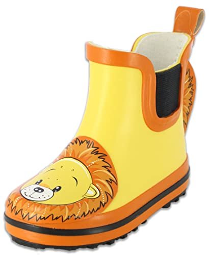 Beck Chłopcy unisex dziecięce kalosze Little Lion, żółte, 27 EU