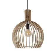 Lampy sufitowe - Zwisająca lampa nad stół Winter 40954 Sigma japandi beżowa czarna - miniaturka - grafika 1