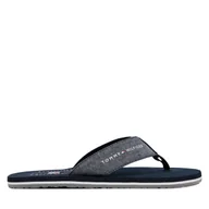 Klapki i japonki męskie - Japonki Tommy Hilfiger Chambray Beach Sandal FM0FM05570 Granatowy - miniaturka - grafika 1