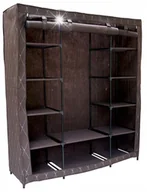 Szafy - SZAFA TEKSTYLNA GARDEROBA SKŁADANA MATERIAŁOWA NA UBRANIA WIESZAK PÓŁKI - miniaturka - grafika 1