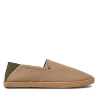 Espadryle męskie - Espadryle Tommy Hilfiger FM0FM05353 Beżowy - miniaturka - grafika 1